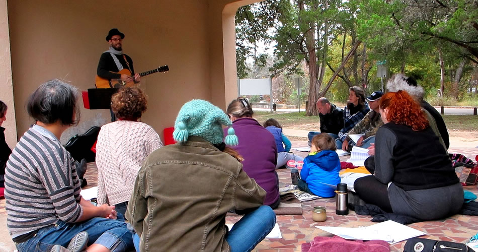 December 2014 Singalong at Little Stacy Park