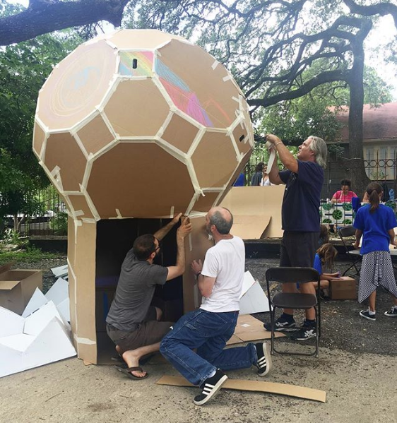 Cardboard dome