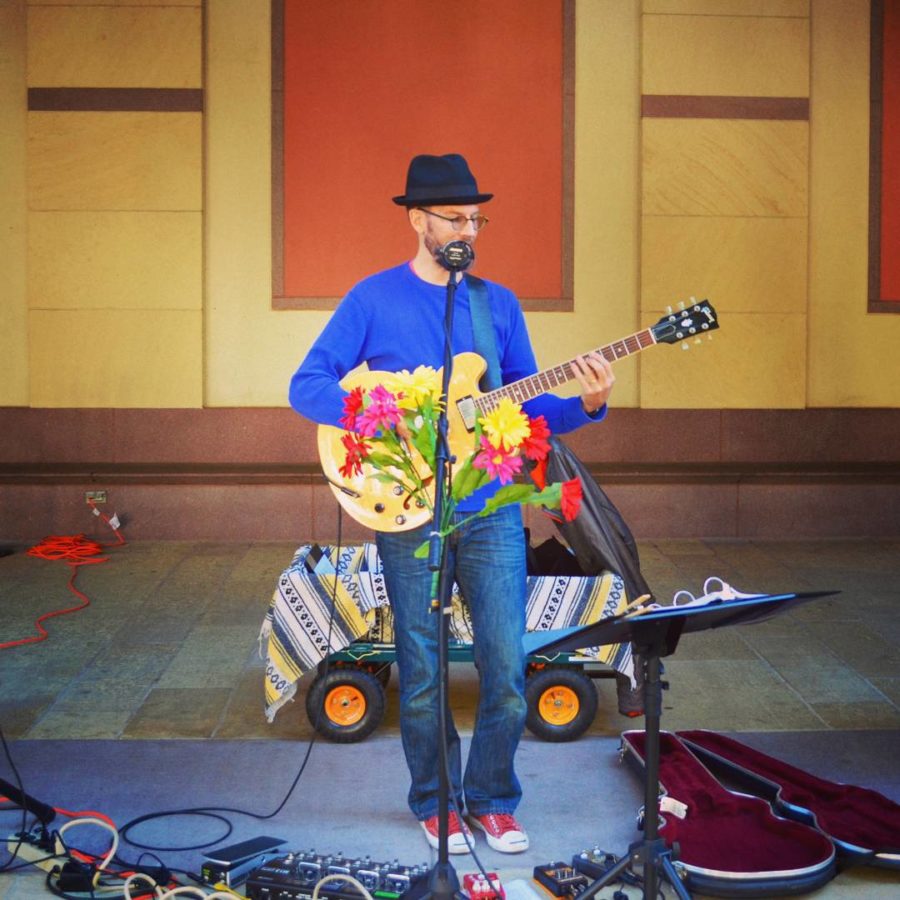 Playing outside the Blanton