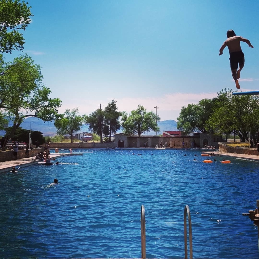 High Diver at Balmorhea Pool